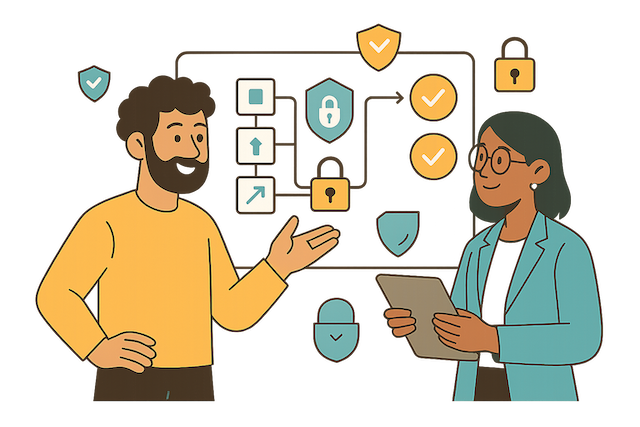 Ilustrasi Kolaborasi Developer